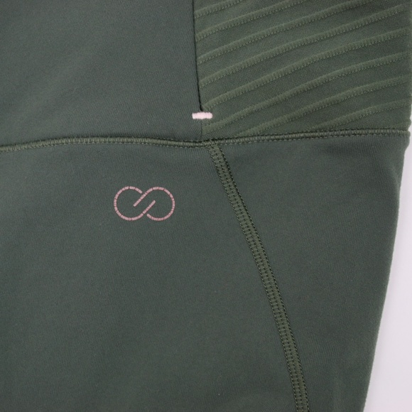 CALIA Carrie Underwood Olive Moto Leggings LARGE - Picture 5 of 7